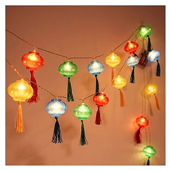 Amazon.co.jp : 中華風提灯 2M 10 LEDホリデーライト USB新年